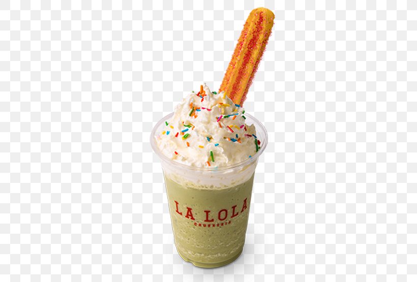 Ice Cream Milkshake Churro Matcha Sundae, PNG, 555x555px, Ice Cream, Caramel, Chocolate, Churreria, Churro Download Free