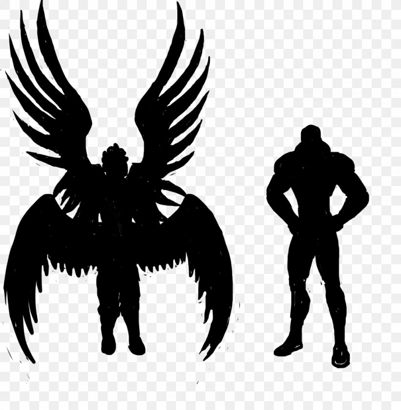 Legendary Creature Silhouette Black White, PNG, 1024x1047px, Legendary Creature, Beak, Bird, Black, Black And White Download Free