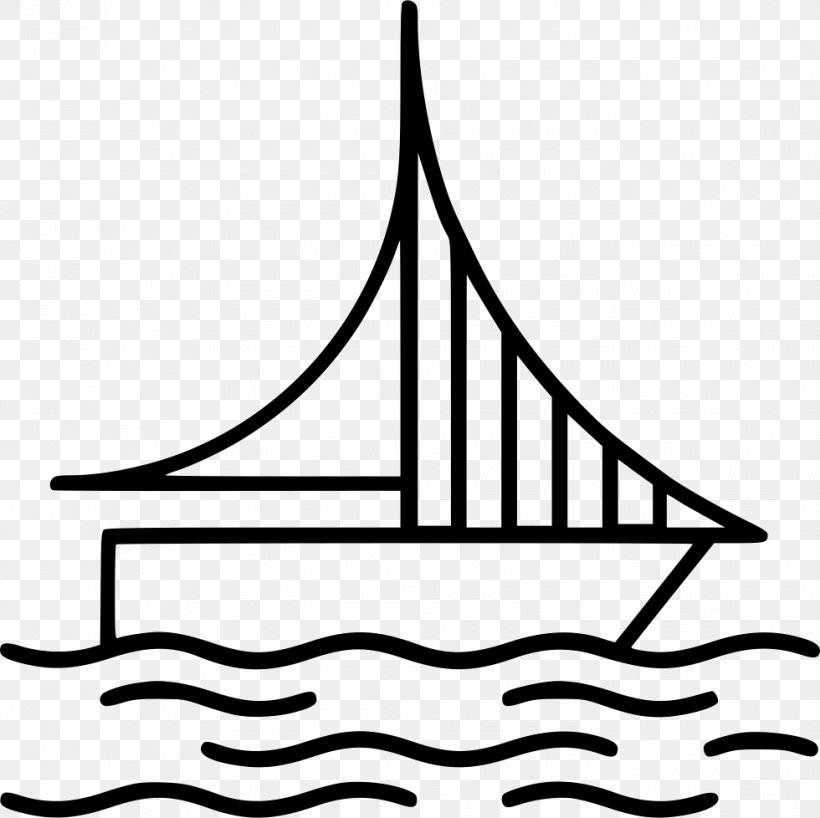 Sailboat Sailing Ship Clip Art, PNG, 980x978px, Boat, Artwork, Black, Black And White, Leaf Download Free