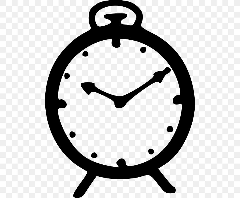 Alarm Clocks Clip Art, PNG, 512x678px, Clock, Alarm Clocks, Black And White, Digital Clock, Drawing Download Free