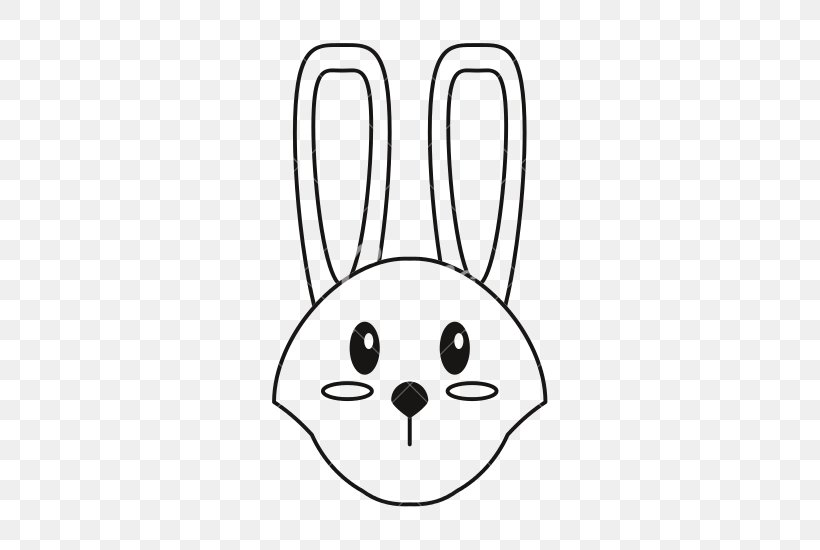 Domestic Rabbit Easter Bunny Clip Art, PNG, 550x550px, Domestic Rabbit, Area, Black And White, Drawing, Easter Download Free
