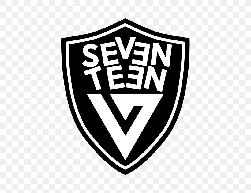 Seventeen K-pop Logo Graphic Design, PNG, 630x630px, Seventeen, Allkpop, Art, Black And White, Brand Download Free