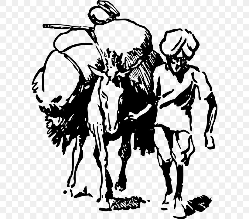 Farmer Agriculture India Clip Art, PNG, 612x720px, Farmer, Agriculture, Art, Black And White, Bridle Download Free