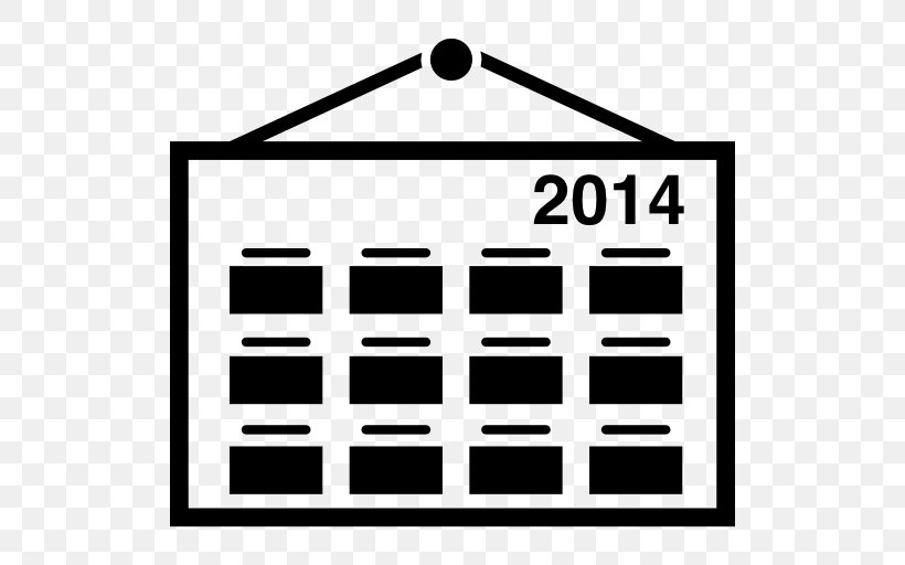 Black And White Rectangle Black, PNG, 512x512px, Calendar, Area, Black, Black And White, Brand Download Free