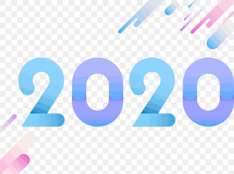 Happy New Year 2020 New Years 2020 2020, PNG, 3000x2238px, 2020, Happy New Year 2020, Azure, Electric Blue, Line Download Free