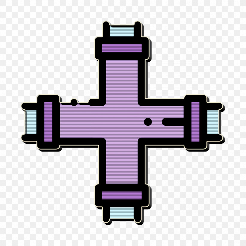 Plumber Icon Pipe Icon, PNG, 1166x1166px, Plumber Icon, Cross, Line, Pipe Icon, Purple Download Free