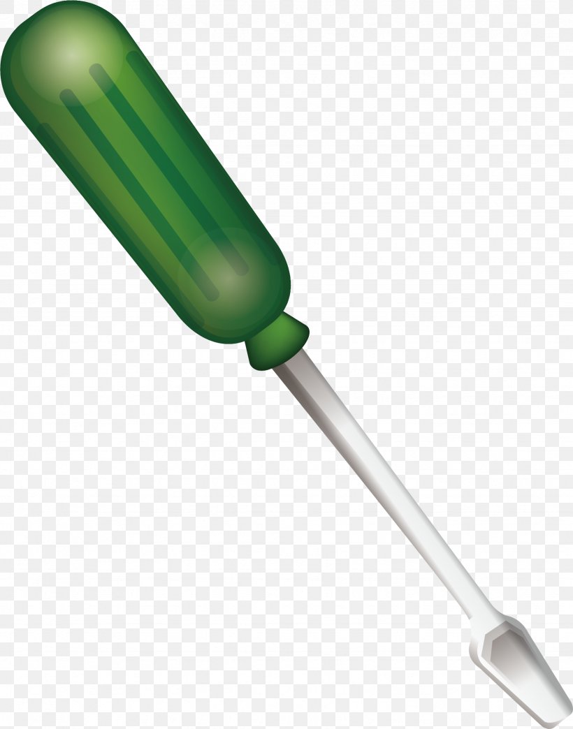 Screwdriver Euclidean Vector Tool, PNG, 1742x2219px, Screwdriver, Gratis, Green, Nut, Paint Roller Download Free