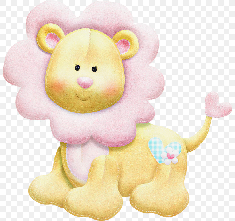 Baby Toys, PNG, 800x771px, Cartoon, Animal Figure, Baby Toys, Pink, Toy Download Free