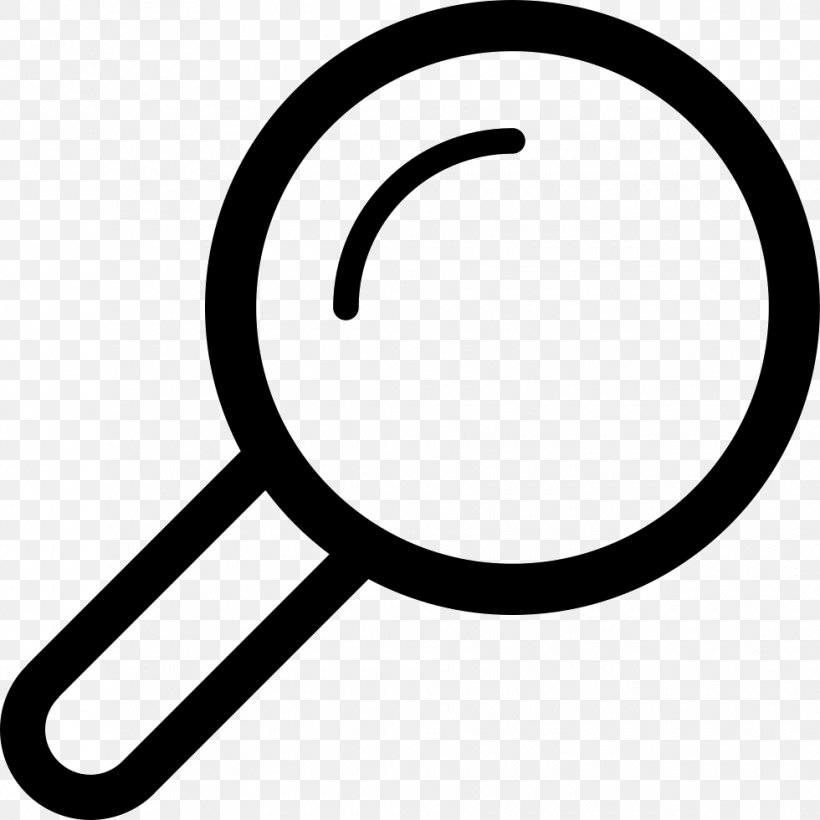 Clip Art Magnifying Glass, PNG, 980x980px, Magnifying Glass, Area, Black And White, Glass, Icon Design Download Free