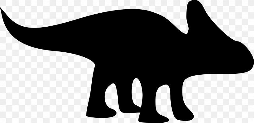 Protoceratops Silhouette Whiskers Dinosaur Clip Art, PNG, 2000x969px, Protoceratops, Animal, Artwork, Black, Black And White Download Free
