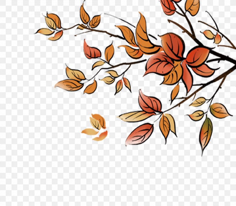Autumn Leaf, PNG, 998x871px, Autumn, Area, Branch, Flora, Floral Design Download Free
