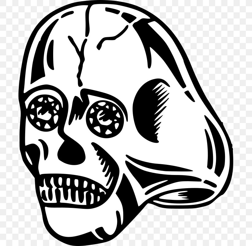 Human Skull Symbolism Bone Clip Art, PNG, 699x800px, Skull, Artwork, Black And White, Bone, Comic Book Download Free