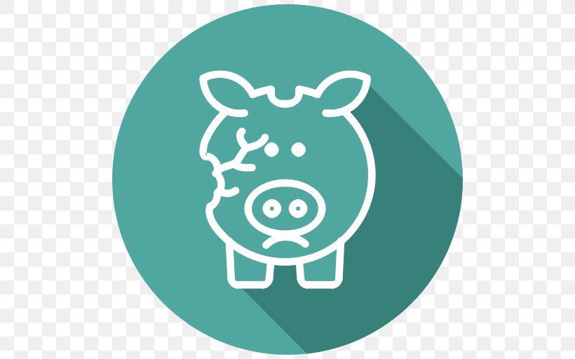 Piggy Bank Coin Money, PNG, 512x512px, Piggy Bank, Aqua, Bank, Coin, Fictional Character Download Free
