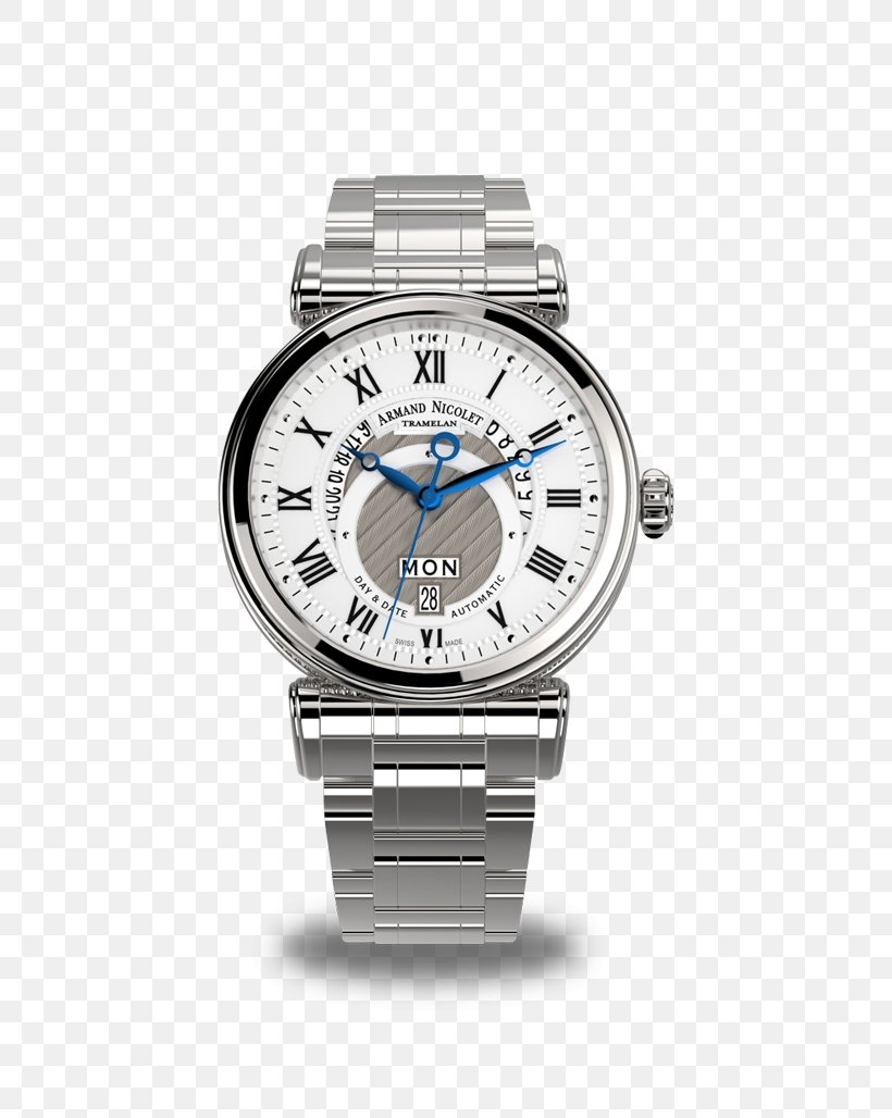 Watch Strap Armand Nicolet Stainless Steel, PNG, 744x1028px, Watch, Armand Nicolet, Automatic Watch, Bracelet, Brand Download Free