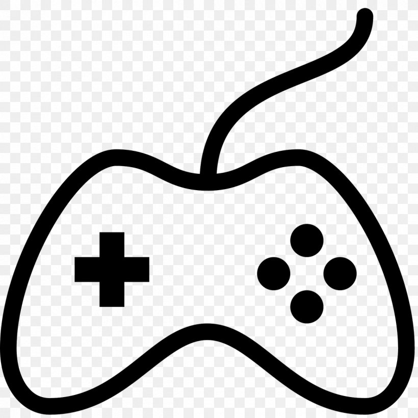 Xbox 360 Game Controllers Video Game, PNG, 1200x1200px, Xbox 360, Area, Black, Black And White, Controller Download Free