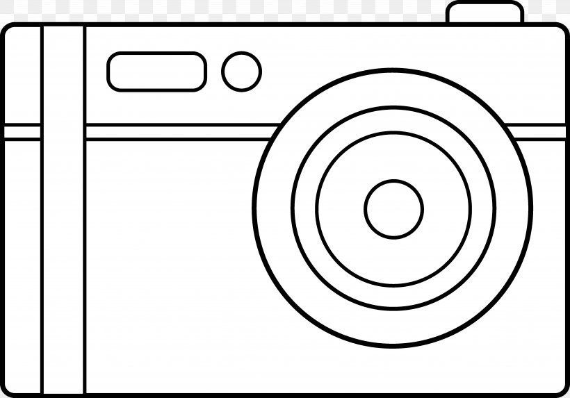 Camera Drawing Photography Clip Art, PNG, 5334x3733px, Camera, Area, Black, Black And White, Brand Download Free