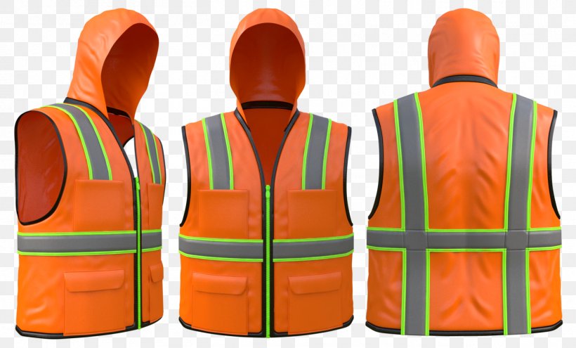 Gilets Personal Protective Equipment Outerwear Hoodie, PNG, 1411x853px, Gilets, Architectural Engineering, Clothing, Construction Worker, Hat Download Free