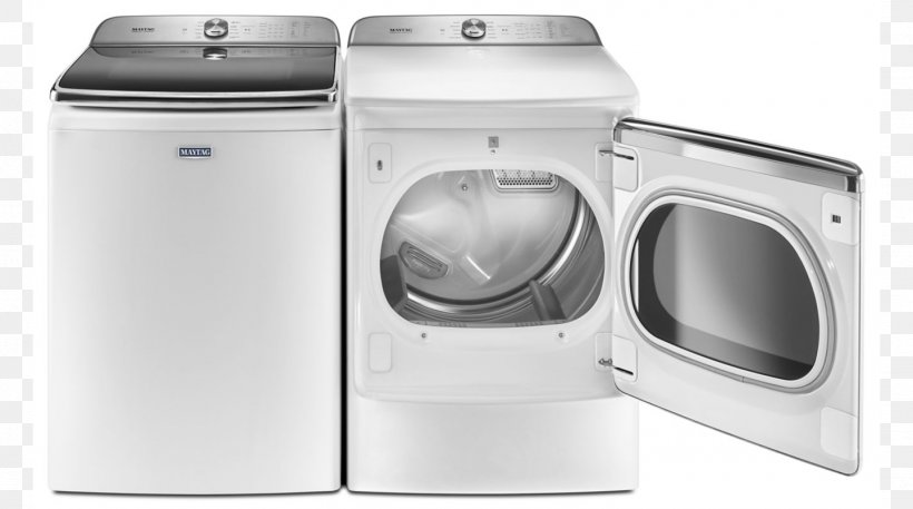 Clothes Dryer Washing Machines Maytag Home Appliance Laundry, PNG, 1440x804px, Clothes Dryer, Cubic Foot, Direct Drive Mechanism, Electricity, Energy Star Download Free