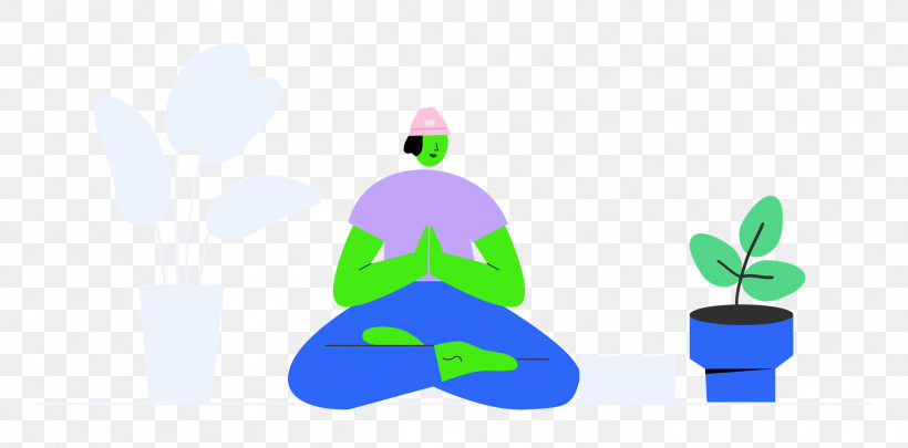 Meditating At Home Rest Relax, PNG, 2500x1235px, Rest, Behavior, Green, Human, Logo Download Free