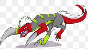 Wrath Of Psychobos Ben 10 - Velociraptor Tyrannosaurus Tail Clip Art PNG