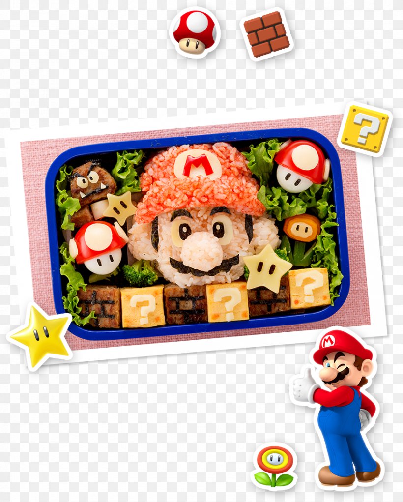 Bento Super Mario Bros. Ekiben Donkey Kong, PNG, 877x1092px, Bento, Asian Food, Character, Comfort Food, Cooked Rice Download Free