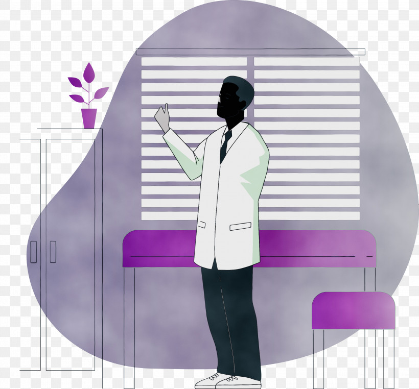 Outerwear Purple Meter, PNG, 3000x2790px, Doctor, Cartoon Doctor, Meter, Outerwear, Paint Download Free