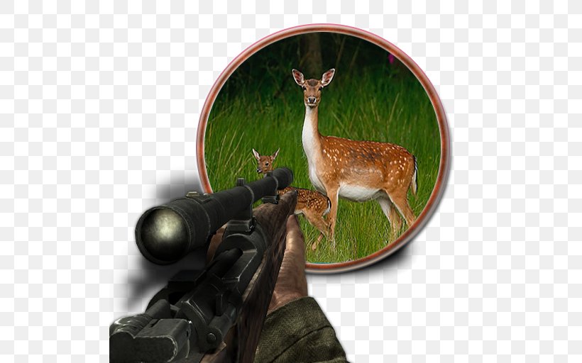 Deer Hunter 3D The Youth Of Bacchus Hyena Fallow Deer, PNG, 512x512px, Deer, Android, Animal, Antler, Email Download Free