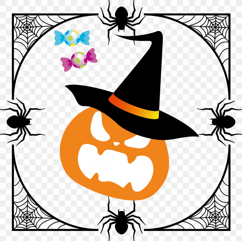 Halloween, PNG, 3000x2992px, Halloween, Black And White, Flower, Geometry, Insect Download Free