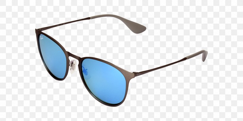 Sunglasses Ray-Ban Erika Goggles, PNG, 1000x500px, Sunglasses, Aqua, Azure, Blue, Brand Download Free