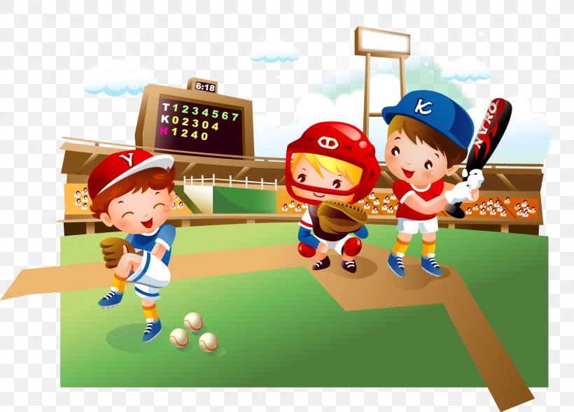 Baseball Field Cartoon Child, PNG, 1766x1269px, Baseball, Baseball Field, Baseball Player, Batter, Batting Download Free