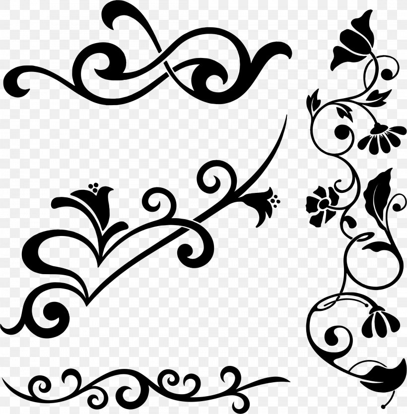 Flower Ornament Decorative Arts Floral Design Clip Art, PNG, 2214x2256px, Flower, Art, Artwork, Black, Black And White Download Free