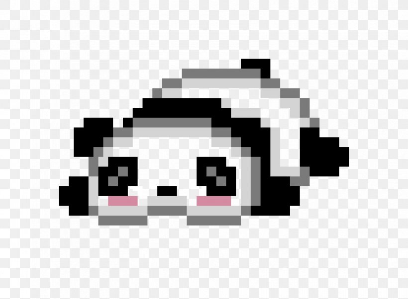 Pixel Art Giant Panda Bead, PNG, 830x610px, Pixel Art, Art, Bead, Black, Brand Download Free