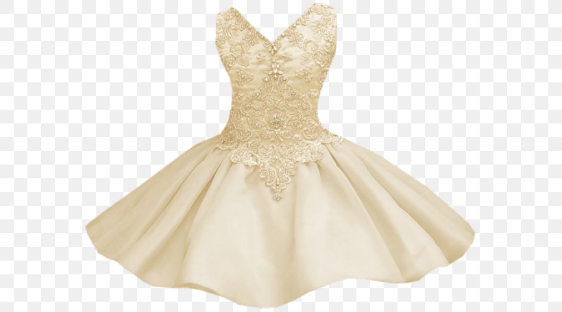 Wedding Dress Party Dress Cocktail Dress Gown, PNG, 580x455px, Wedding Dress, Beige, Bridal Clothing, Bridal Party Dress, Bride Download Free