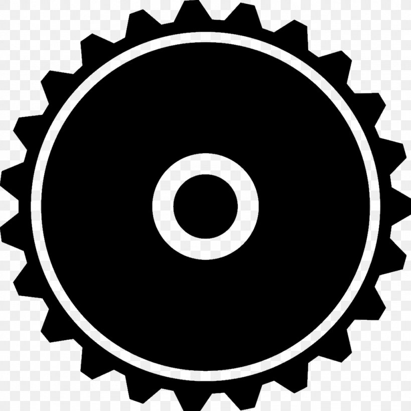 Gear Shape, PNG, 1024x1024px, Gear, Black And White, Brand, Hardware Accessory, Monochrome Download Free