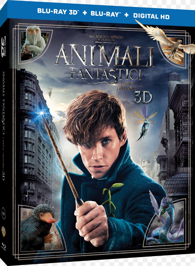 J. K. Rowling Fantastic Beasts And Where To Find Them Blu-ray Disc Ultra HD Blu-ray Newt Scamander, PNG, 1492x2031px, 4k Resolution, J K Rowling, Action Film, Bluray Disc, David Yates Download Free