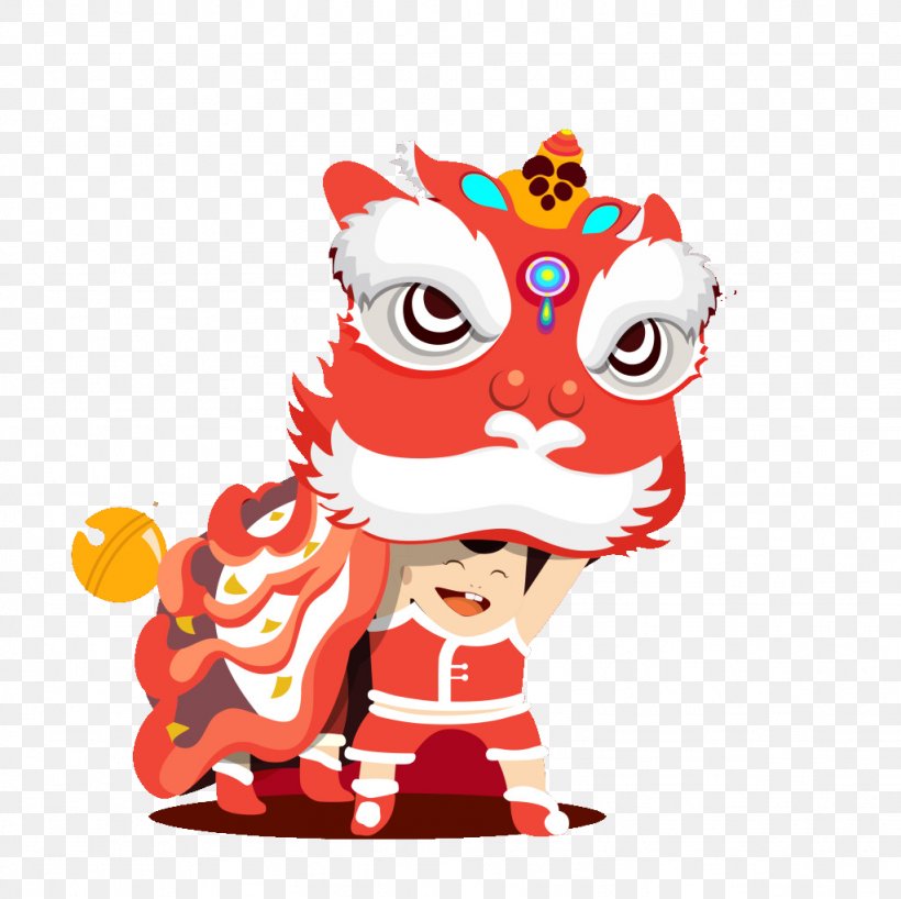 Chinese New Year New Years Day Lunar New Year, PNG, 1024x1022px, Chinese New Year, Art, Cartoon, Dragon Dance, Fictional Character Download Free