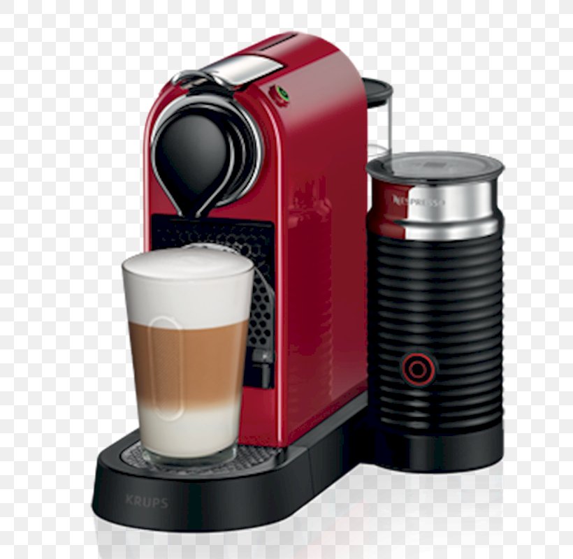 Coffeemaker Krups Nespresso CitiZ & Milk XN760 Magimix Nespresso CitiZ&Milk, PNG, 800x800px, Coffee, Coffeemaker, Drip Coffee Maker, Espresso, Espresso Machine Download Free