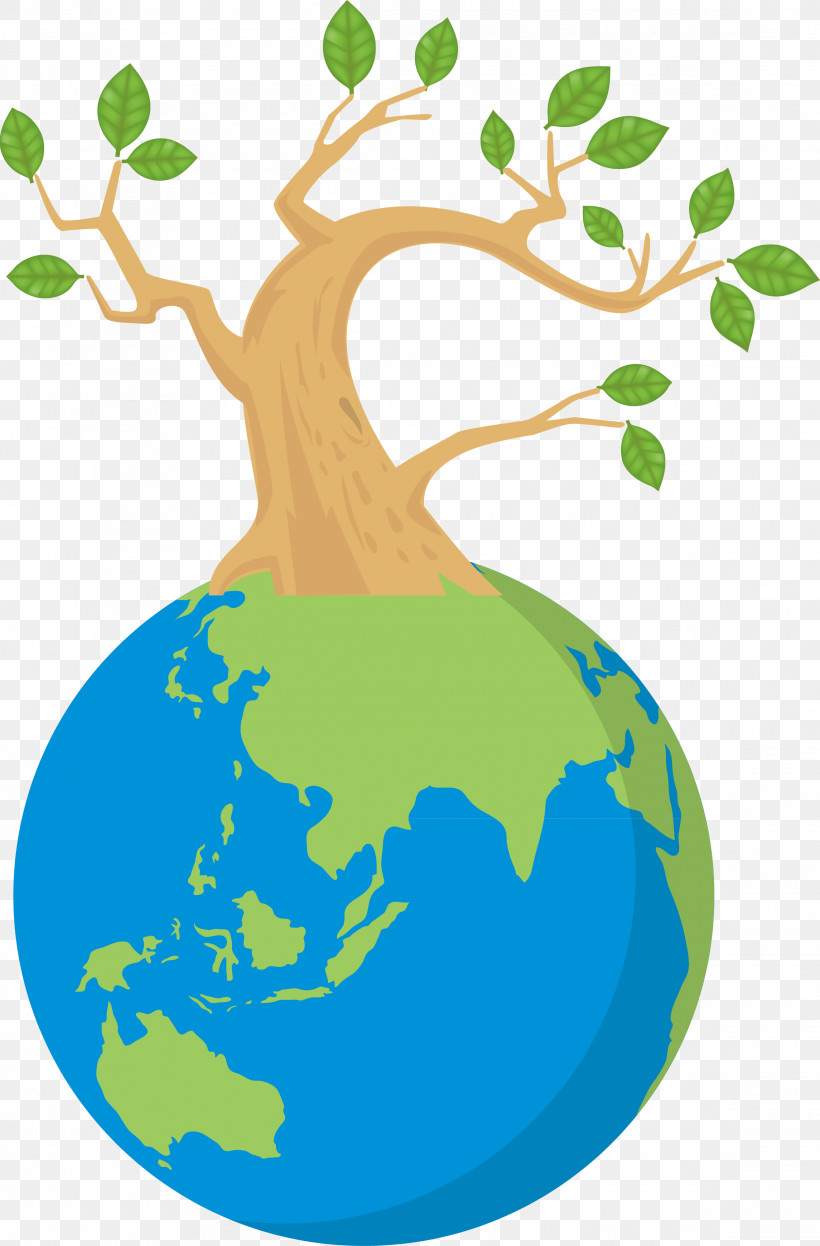 Earth Tree Go Green, PNG, 2290x3482px, Earth, Branch, Cartoon, Decal, Eco Download Free