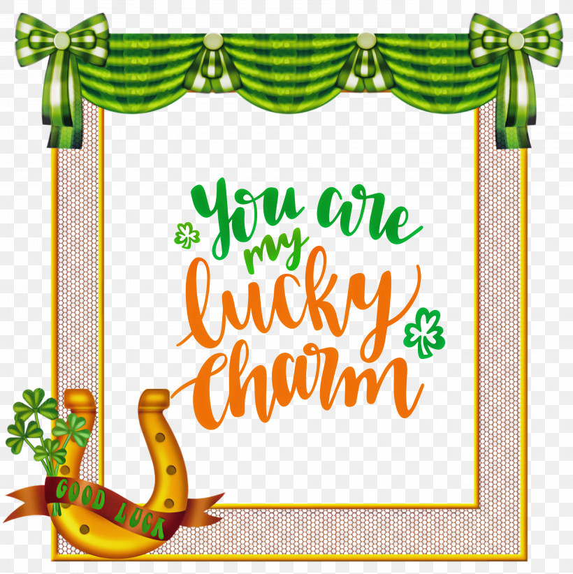 Lucky Charm St Patricks Day Saint Patrick, PNG, 2992x3000px, Lucky Charm, Calligraphy, Cartoon, Editing, Logo Download Free