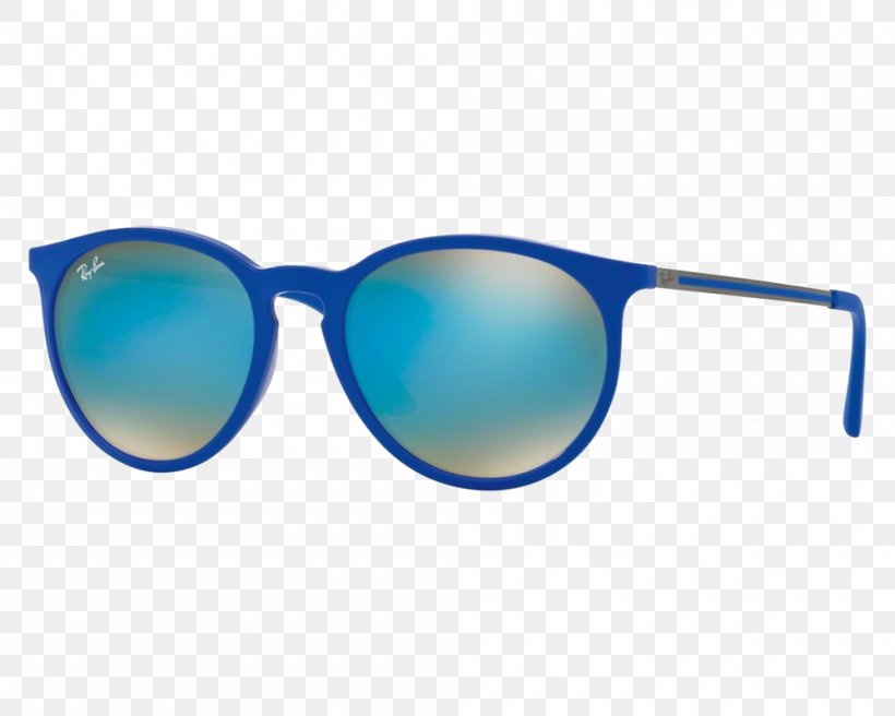 Ray-Ban Erika Classic Aviator Sunglasses Ray-Ban Justin Classic, PNG, 1000x800px, Rayban, Aqua, Aviator Sunglasses, Azure, Blue Download Free