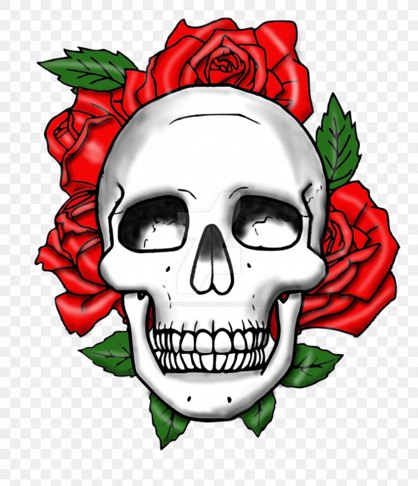 Skull Art Rose Bone Clip Art, PNG, 829x964px, Skull, Art, Bone, Deviantart, Fictional Character Download Free