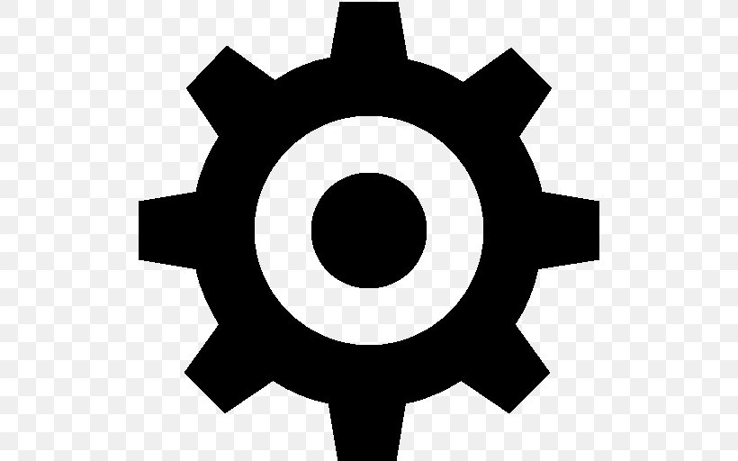 Gear Icon Design, PNG, 512x512px, Gear, Artwork, Black And White, Icon Design, Monochrome Photography Download Free