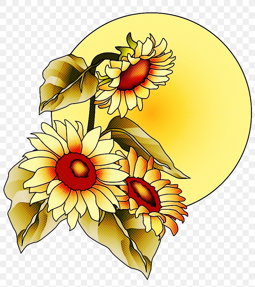Floral Design, PNG, 820x924px, Cut Flowers, Chrysanthemum, Common Sunflower, Daisy Family, Floral Design Download Free