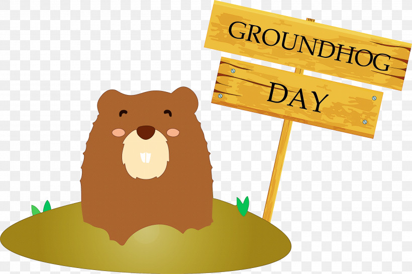 Groundhog Groundhog Day Happy Groundhog Day, PNG, 3000x1994px, Groundhog, Beaver, Cartoon, Gopher, Groundhog Day Download Free