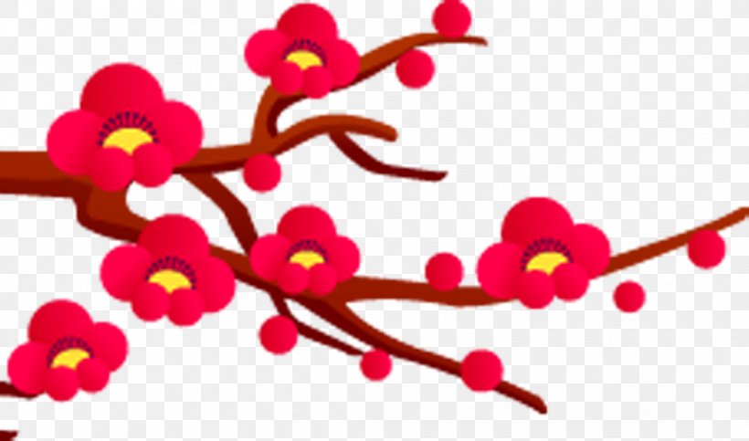 Chinese New Year Plum Blossom, PNG, 1039x613px, Chinese New Year, Blossom, Branch, Coreldraw, Flora Download Free