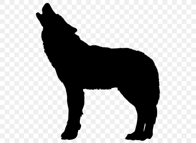Gray Wolf Silhouette Clip Art, PNG, 540x600px, Gray Wolf, Art, Bear, Black, Black And White Download Free
