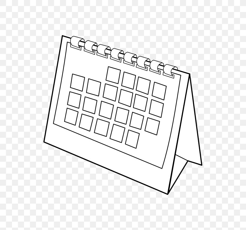 Clip Art Calendar Generalny Inspektor Ochrony Danych Osobowych (GIODO) Openclipart, PNG, 539x768px, 2018, Calendar, Area, Black And White, Data Download Free