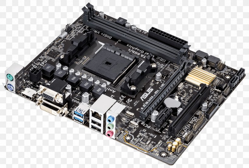 MicroATX Motherboard DDR3 SDRAM CPU Socket Socket FM2+, PNG, 2362x1593px, Microatx, Amd Accelerated Processing Unit, Asus, Atx, Central Processing Unit Download Free