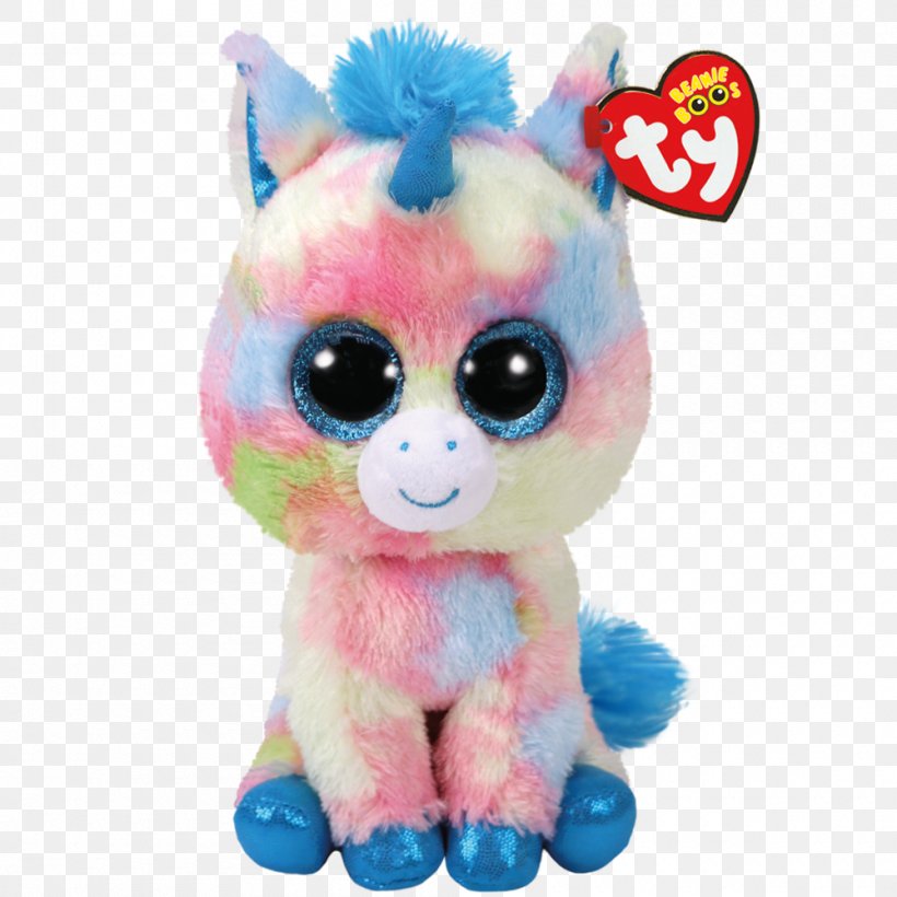 Ty Inc. Beanie Babies Stuffed Animals & Cuddly Toys Unicorn, PNG, 1000x1000px, Watercolor, Cartoon, Flower, Frame, Heart Download Free
