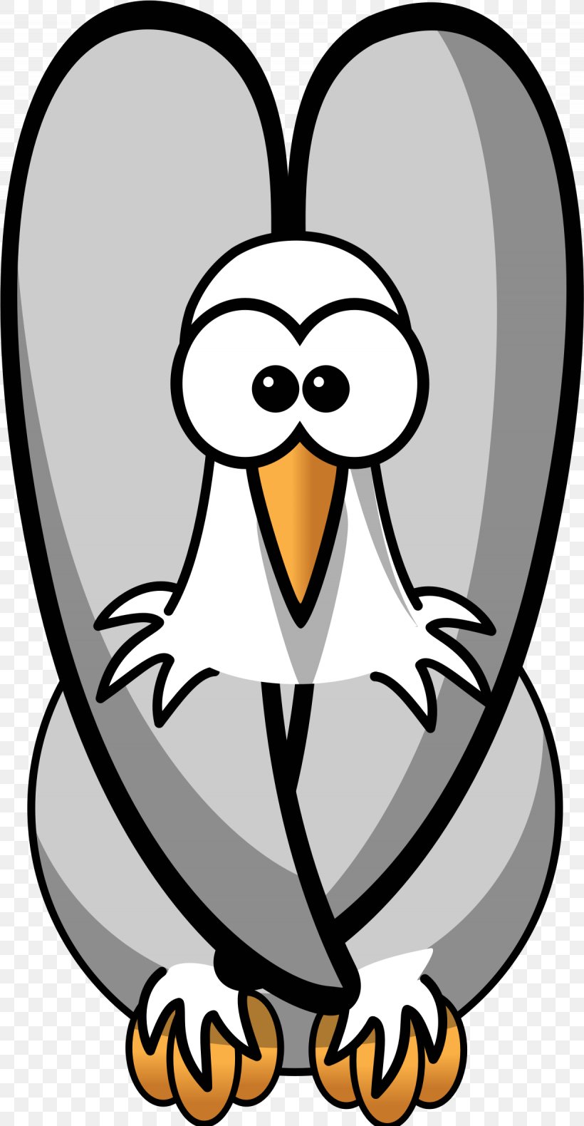 Bird Vulture Clip Art, PNG, 1230x2371px, Bird, Artwork, Beak, Bird Of Prey, Black And White Download Free